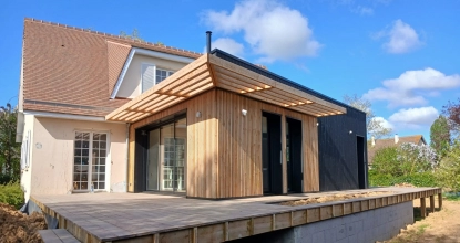 Image Chantier d’extension bois à Villon-les-Buissons