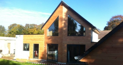 Image Construction de maison en bois à Villons-les-Buissons