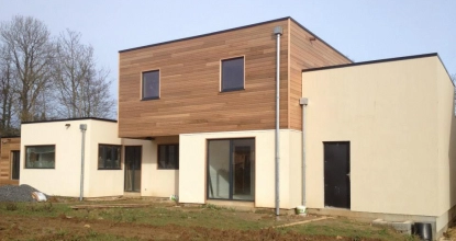 Image Construction d'une maison en bois à Hermanville