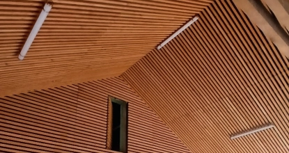 Image Rénovation du préau : Expertise en isolation et bardage bois