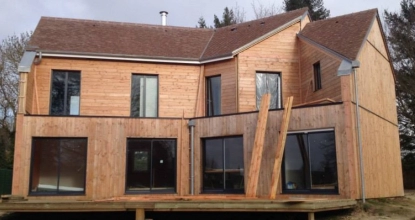 Image Construction d'une maison en bois