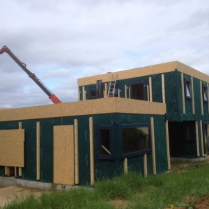 Construction d'une maison en bois Hermanville